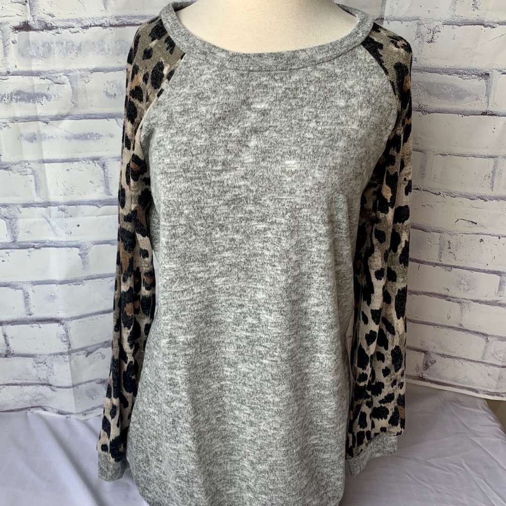 NWOT My Story Animal Print Sweater